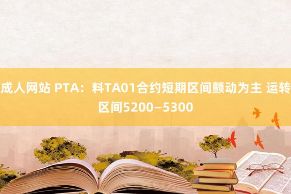 成人网站 PTA：料TA01合约短期区间颤动为主 运转区间5200—5300