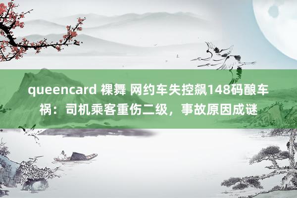 queencard 裸舞 网约车失控飙148码酿车祸：司机乘客重伤二级，事故原因成谜