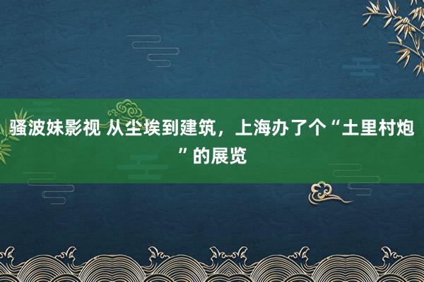 骚波妹影视 从尘埃到建筑，上海办了个“土里村炮”的展览