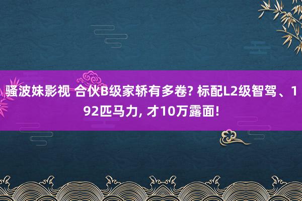 骚波妹影视 合伙B级家轿有多卷? 标配L2级智驾、192匹马力， 才10万露面!