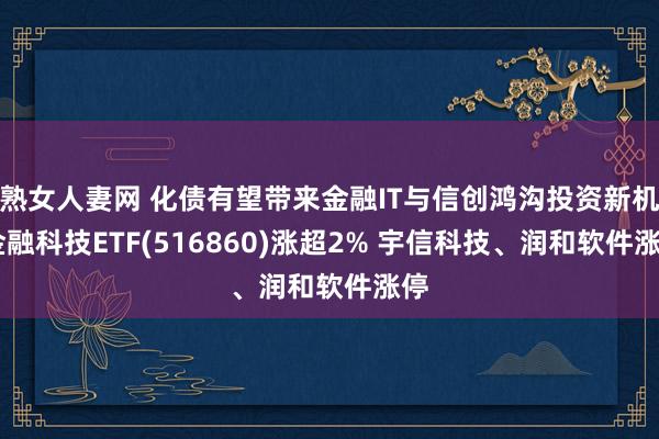 熟女人妻网 化债有望带来金融IT与信创鸿沟投资新机 金融科技ETF(516860)涨超2% 宇信科技、润和软件涨停