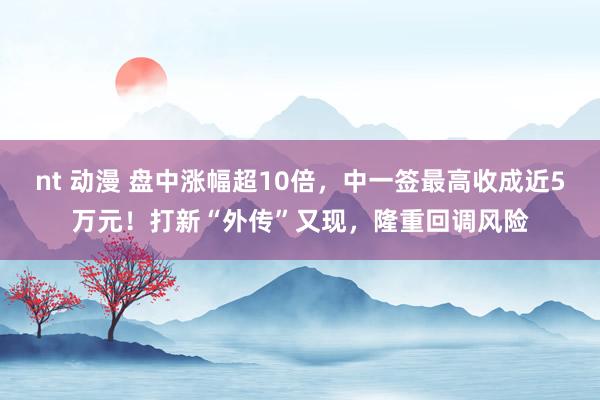 nt 动漫 盘中涨幅超10倍，中一签最高收成近5万元！打新“外传”又现，隆重回调风险