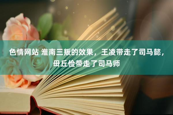 色情网站 淮南三叛的效果，王凌带走了司马懿，毌丘俭带走了司马师