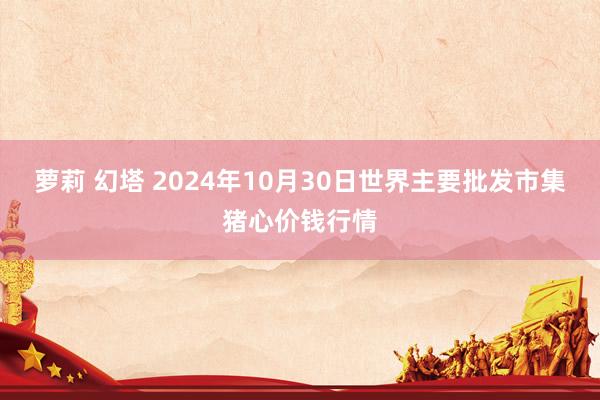 萝莉 幻塔 2024年10月30日世界主要批发市集猪心价钱行情