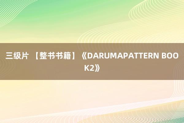 三级片 【整书书籍】《DARUMAPATTERN BOOK2》