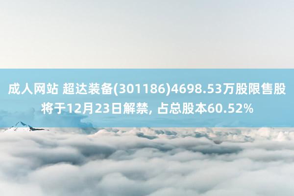 成人网站 超达装备(301186)4698.53万股限售股将于12月23日解禁， 占总股本60.52%