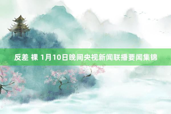 反差 裸 1月10日晚间央视新闻联播要闻集锦