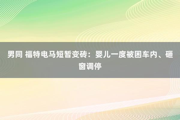 男同 福特电马短暂变砖：婴儿一度被困车内、砸窗调停